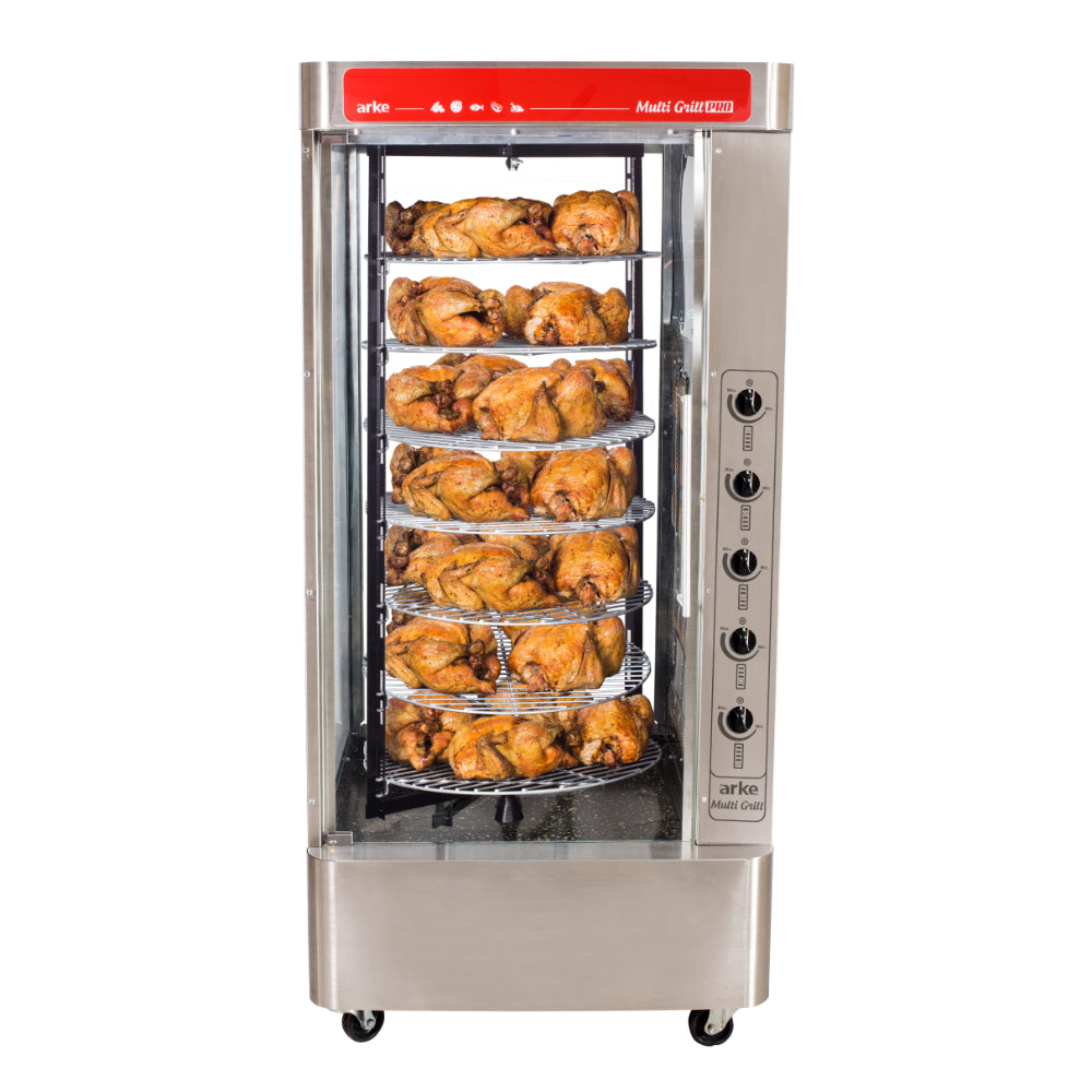 Assador a Gás Arke Multi Grill Pro com Acendimento Automático e 7 Grades - 5169