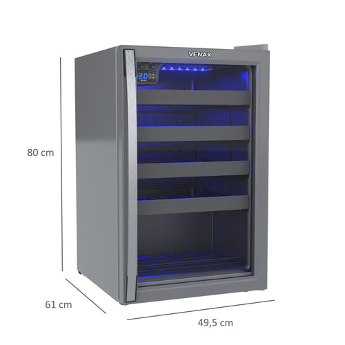 Adega e Champanheira Venax 100l Cinza 220v