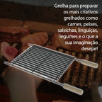 Chapa Progás Grelha Esmaltada 450 X 400 Mm Cozinha Versátil