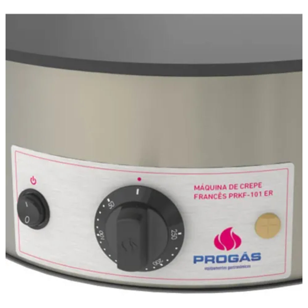 Chapa Crepe Francês Redonda Elétrica Progás  127V - PRKF-101ER