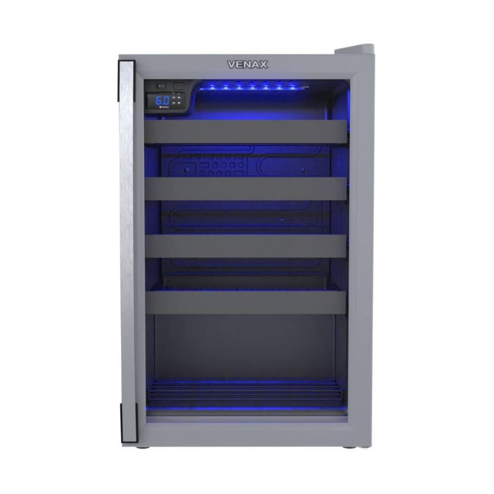Adega Piubella 100 para 24 Garrafas Cinza Venax 220v