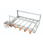 Churrasqueira Rotativa Gira Bem Inox Arke GBI 06 Espetos Compacta e Eficiente – 13-3