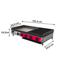 Chapa Progás Mista Style Char Broiler Gás Grelhados e Frituras -PRCB-210