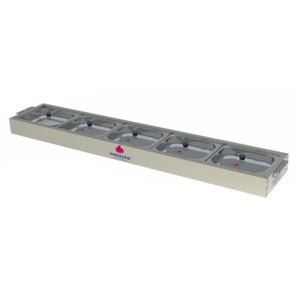 Buffet Frio Progás 5 Cubas com Tampa de Vidro -PRBF-50GN