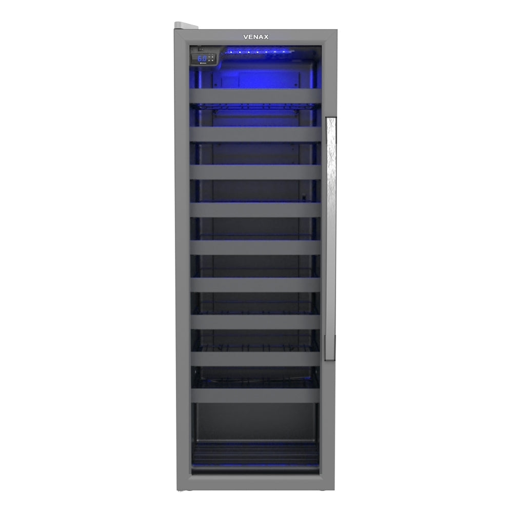 Adega Piubella 200 Cinza 50 Garrafas Porta Invertida 127v
