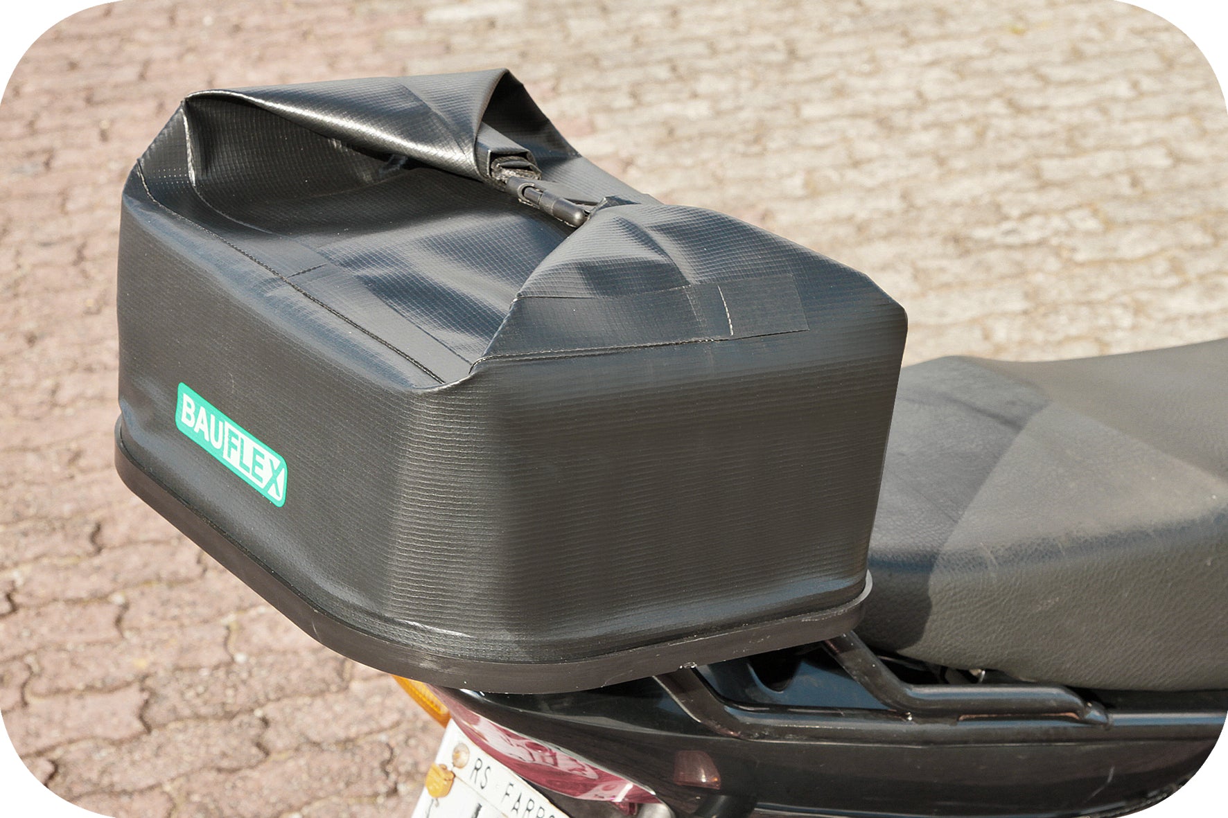 Bauleto Bau Para Motos Flexível Dobravel 38 Litros Bauflex B