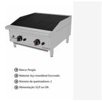 Chapa A Gás CharBroiler Profissional em Aço Inox a Gás 60cm - PRO-60CB