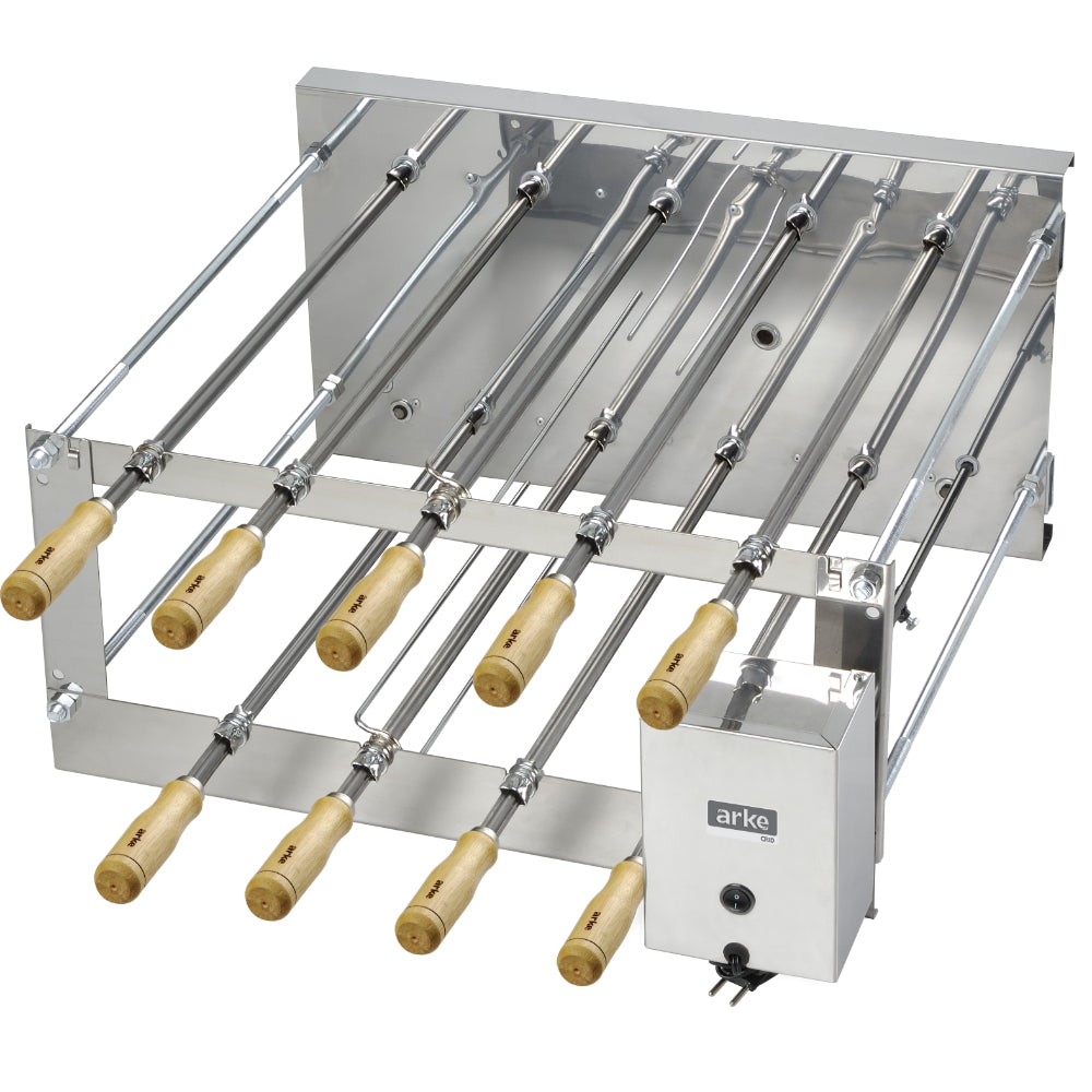 Churrasqueira Rotativa Inox Dupla Arke CRID 09 Espetos – Compacta, Potente e Desmontável - 5251
