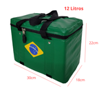 Bolsa Térmica Porta Marmita Lanche Bebidas Brasil 12litros