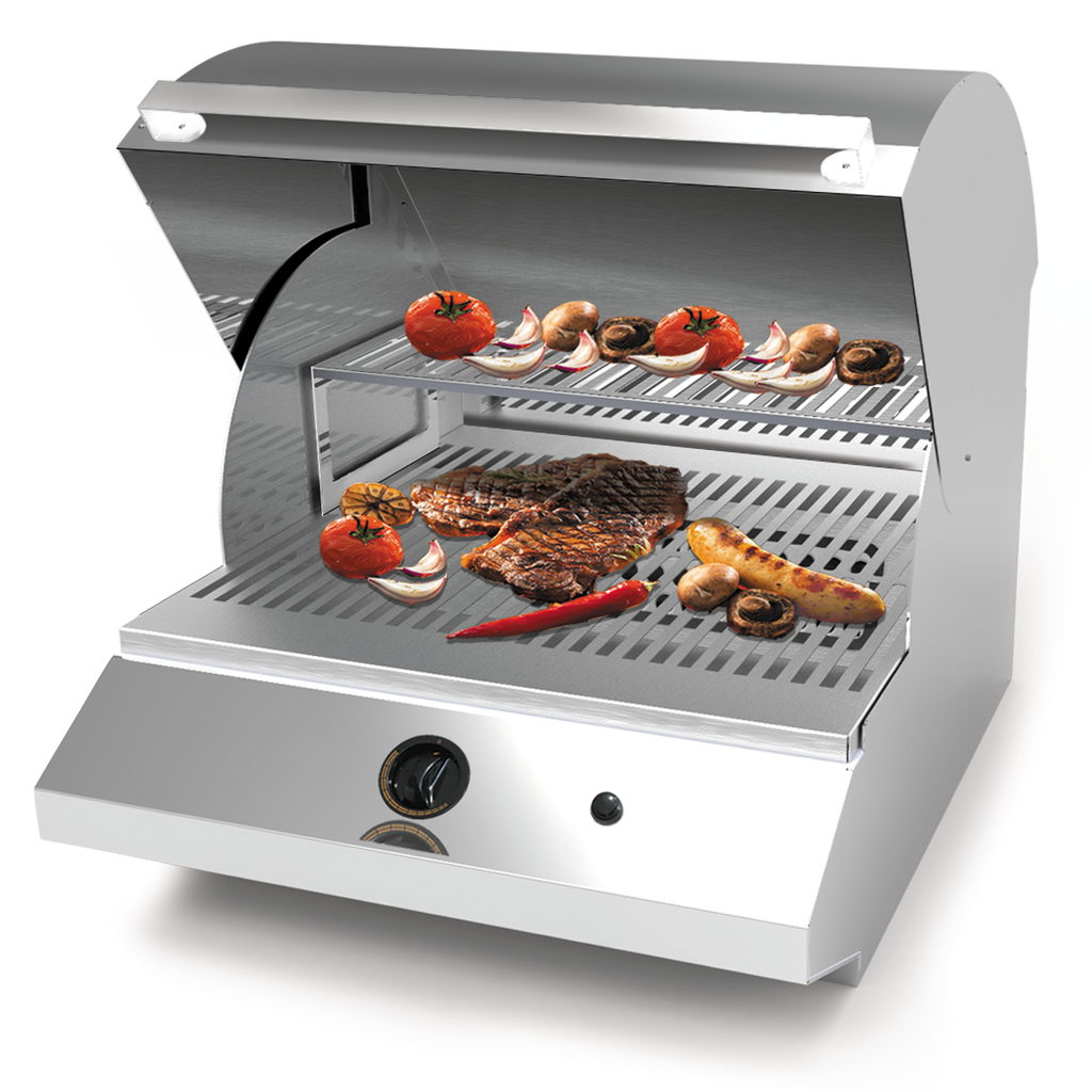 Churrasqueira de Bancada à Gás GN  Inox Saro 
