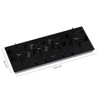 Cooktop Linear 4 Bocas Venax Arena Preto Gas GLP Bivolt