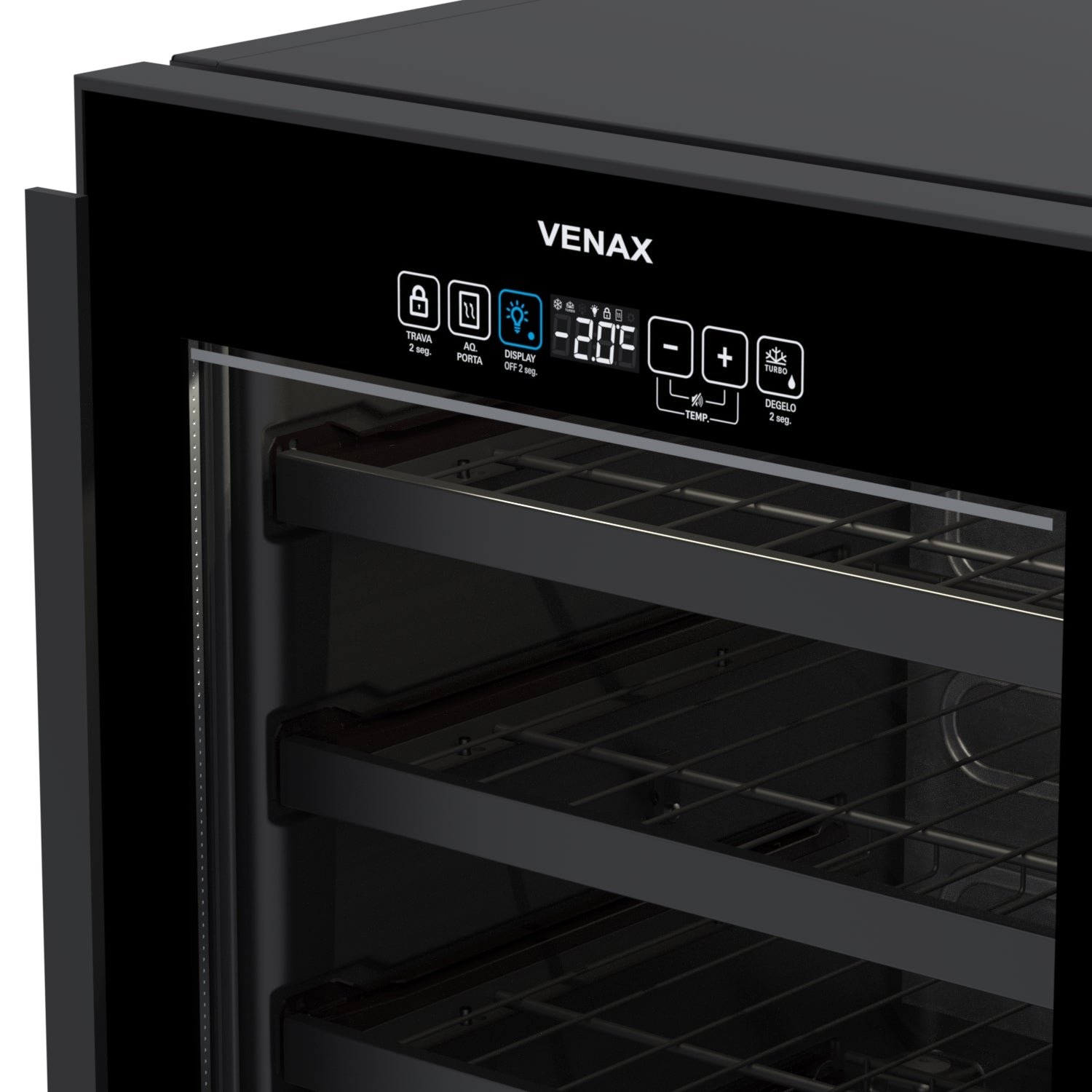 Champanheira Top Light-In Touch 100 Preto Fosco 220v Venax