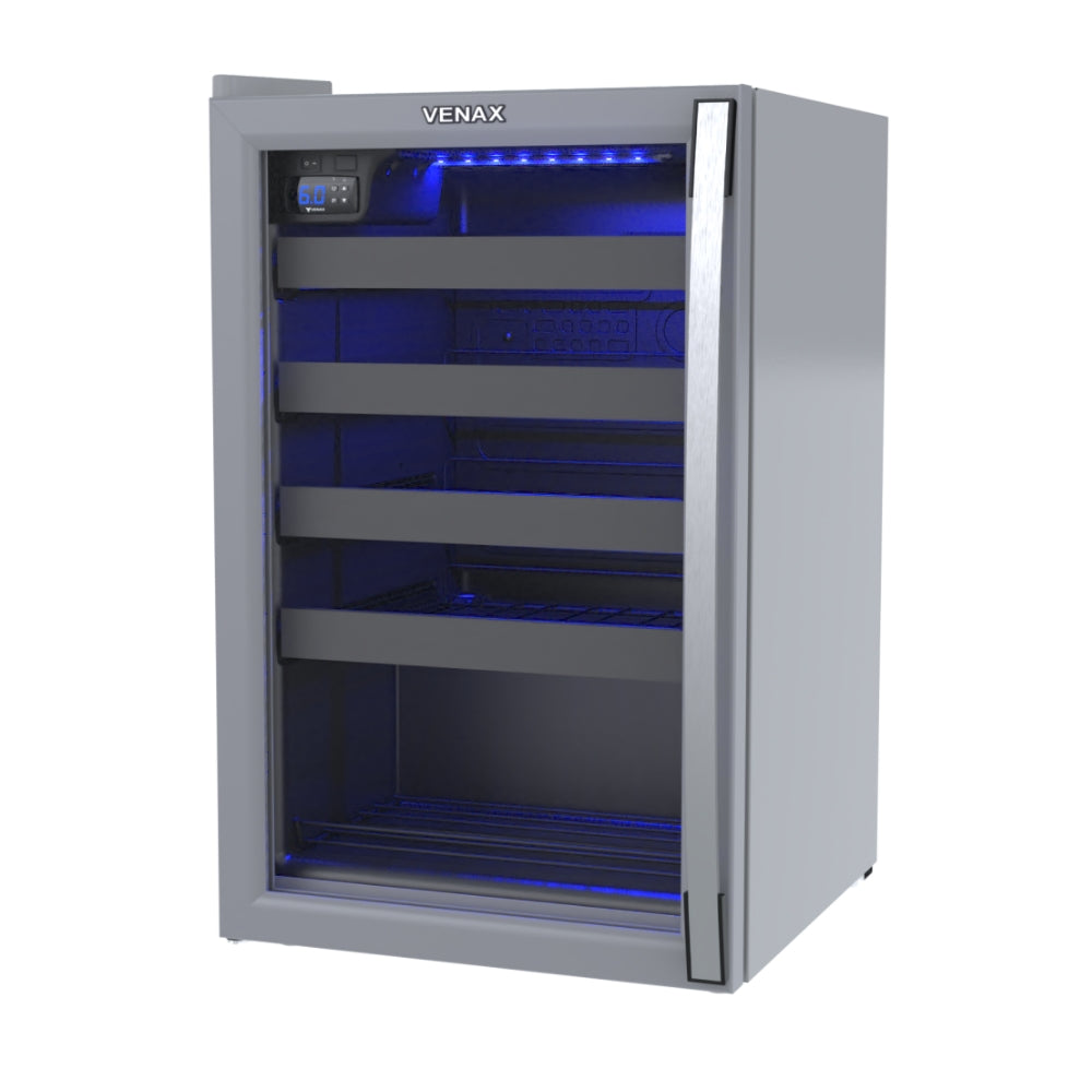 Adega Piubella 100 Cinza 24 Garrafas Porta Invertida 220v