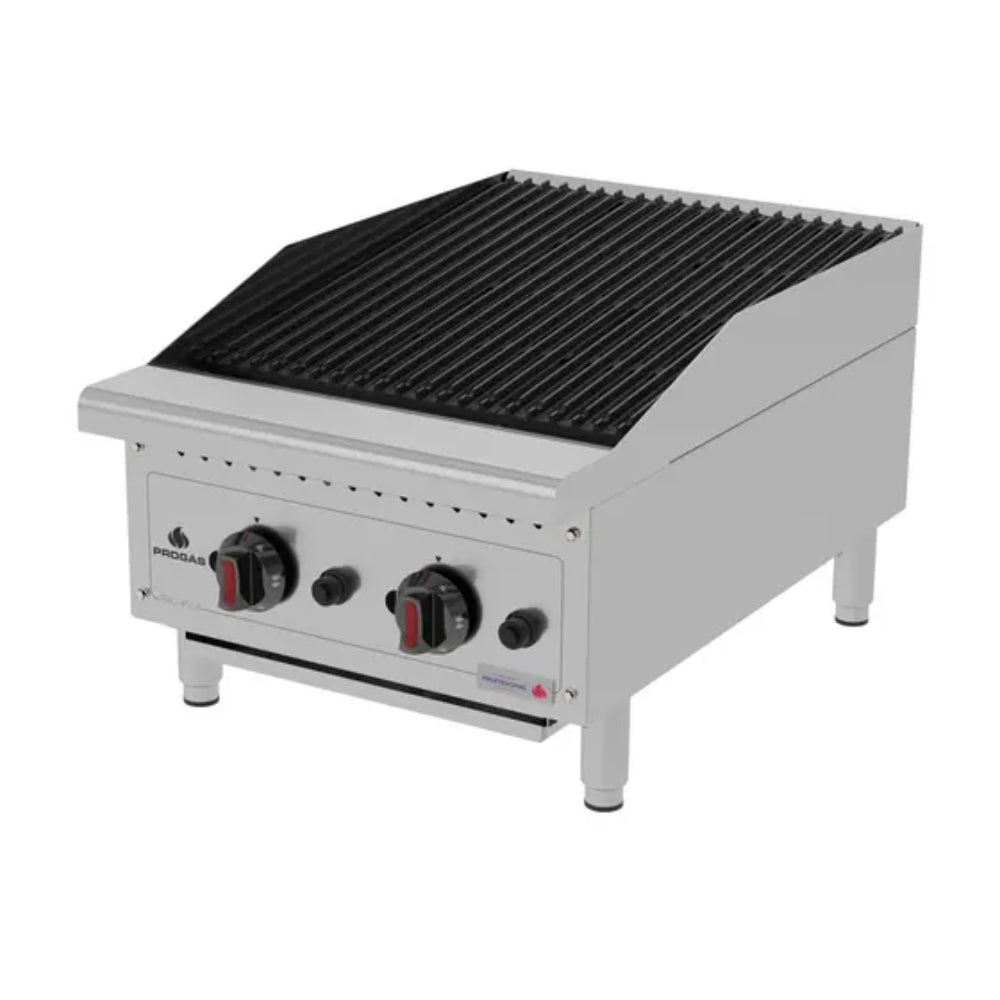 Chapa A Gás CharBroiler Premium em Aço Inox a Gás 45cm - PRO-45CB