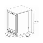 Cervejeira Top Light In 100 82L Preto Porta Invertida 127v