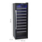 Adega Piubella 200 para 50 Garrafas Preto Venax 127v