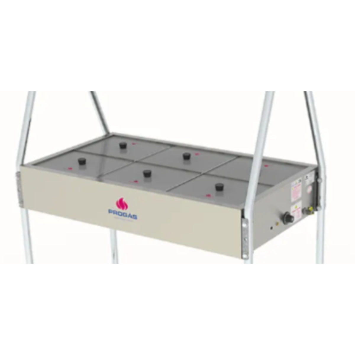Buffet Térmico Progás 6 Cubas Tampas de Vidro PRB-06GN 127V