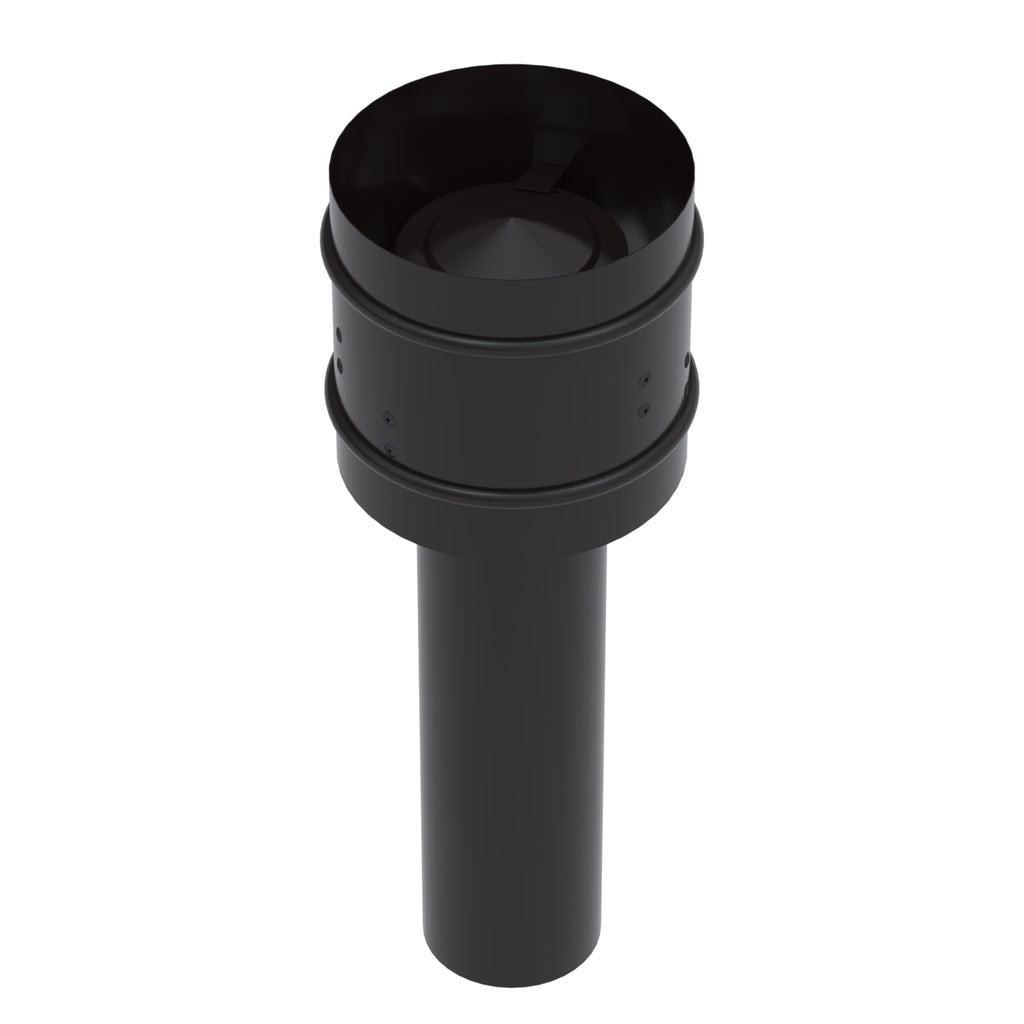 Chapeu Canhao para Chamine 110 Mm Preto