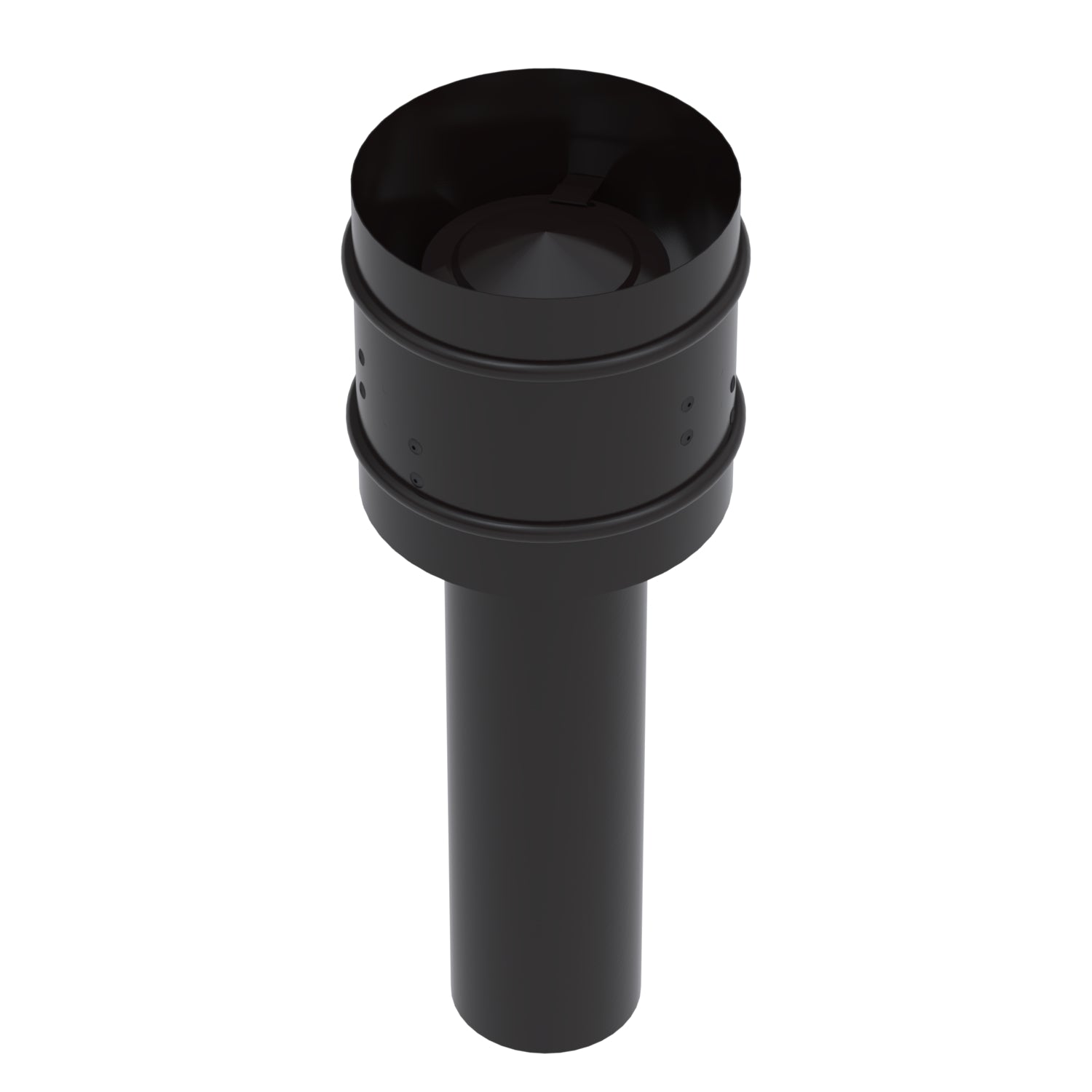 Chapeu Canhao para Chamine 110 Mm Preto