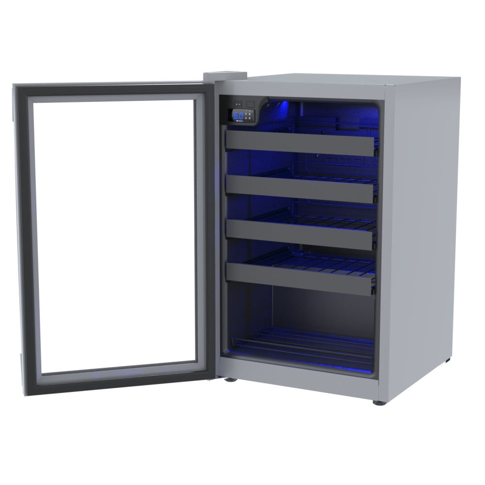 Adega Piubella 100 Cinza 24 Garrafas Porta Invertida 127v
