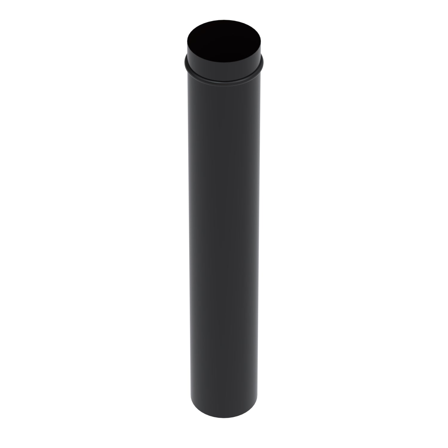 Cano Chamine Esmaltado Preto 1 M 150 Mm