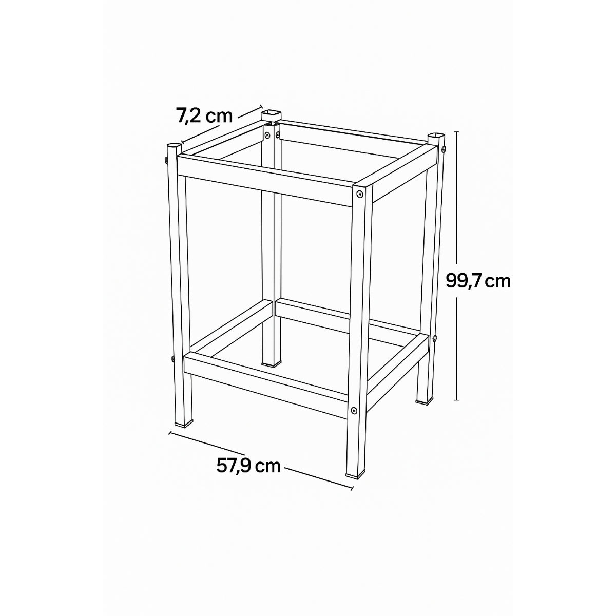Cavalete Opcional Progás Inox para Forno Mini Chef PRP-400 Style – CAV PRP-400