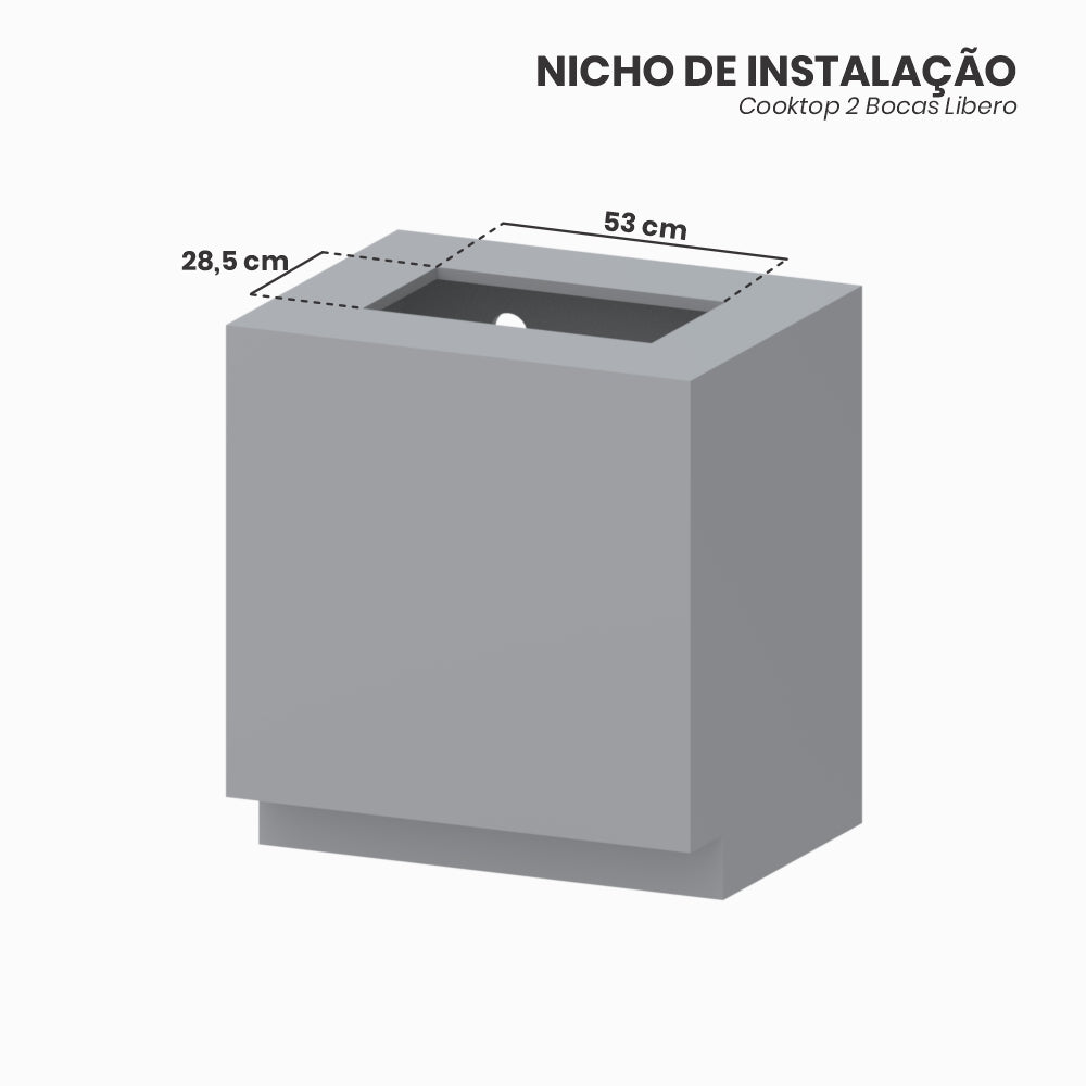 Cooktop 2 Bocas Venax Libero Preto Gás GLP Bivolt
