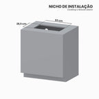 Cooktop 2 Bocas Venax Libero Preto Gás GLP Bivolt