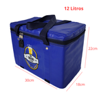 Bolsa Térmica Porta Marmita Lanche Bebidas Azul 12litros