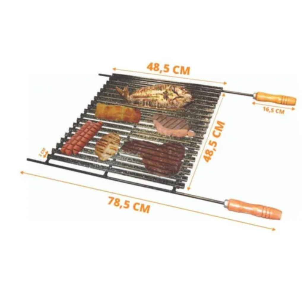 Chapa Grelha Para Churrasqueira Esmaltada Progás 48,5x48,5 - PGC-005