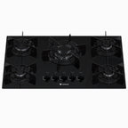 Cooktop 5 Bocas Venax Arena Preto/Preto Gas GLP Bivolt