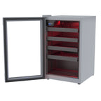 Adega Color Light 100 Preto 24 Garrafas Porta Invertida 220v