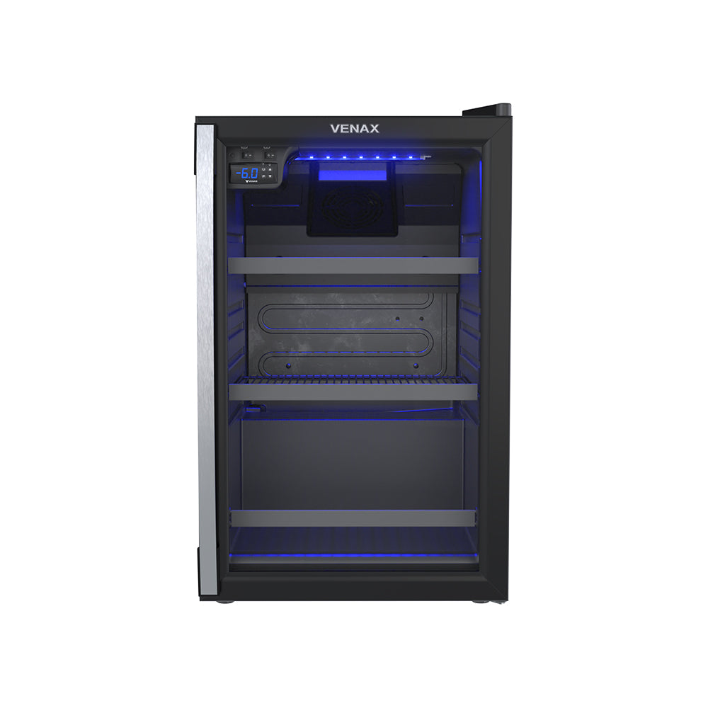 Cervejeira Venax 100 Litros Blue Light Preto Fosco 127v