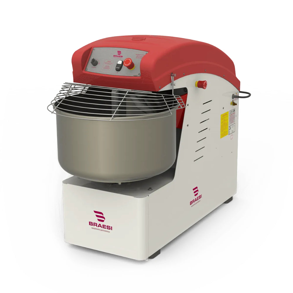 Amassadeira Espiral Braesi 40kg Potência robusta Alta Durabilidade 220V - AES-40/1-2V