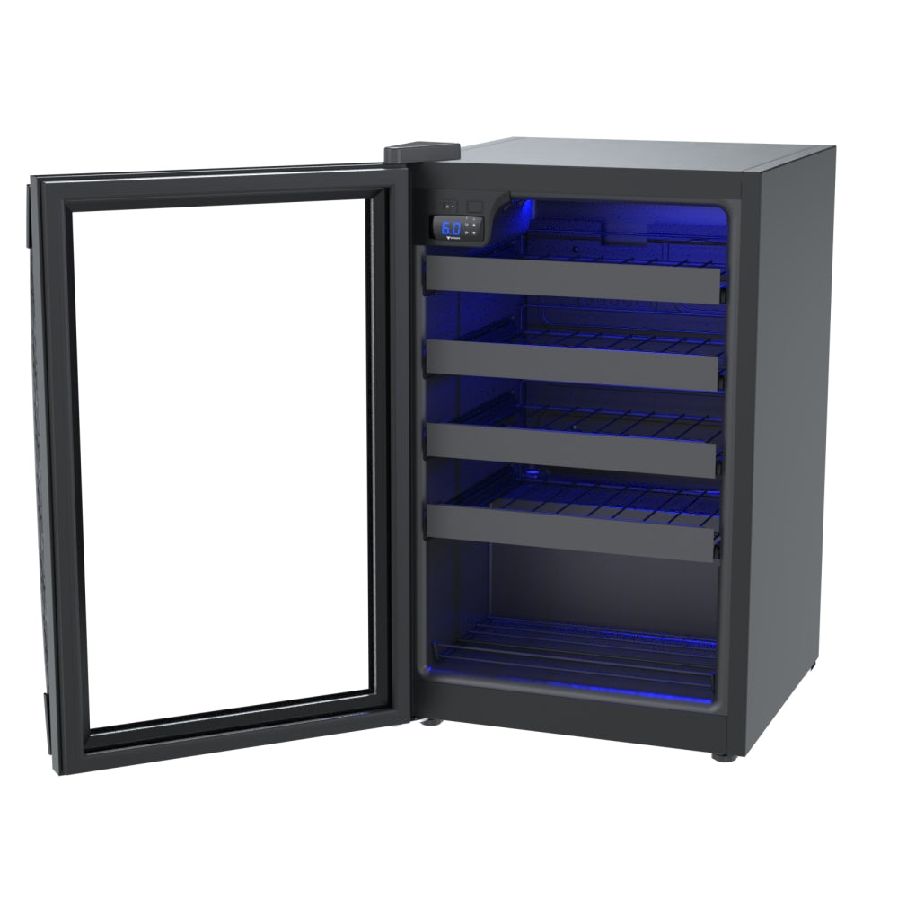 Adega Piubella 100 Preto 24 Garrafas Porta Invertida 127v