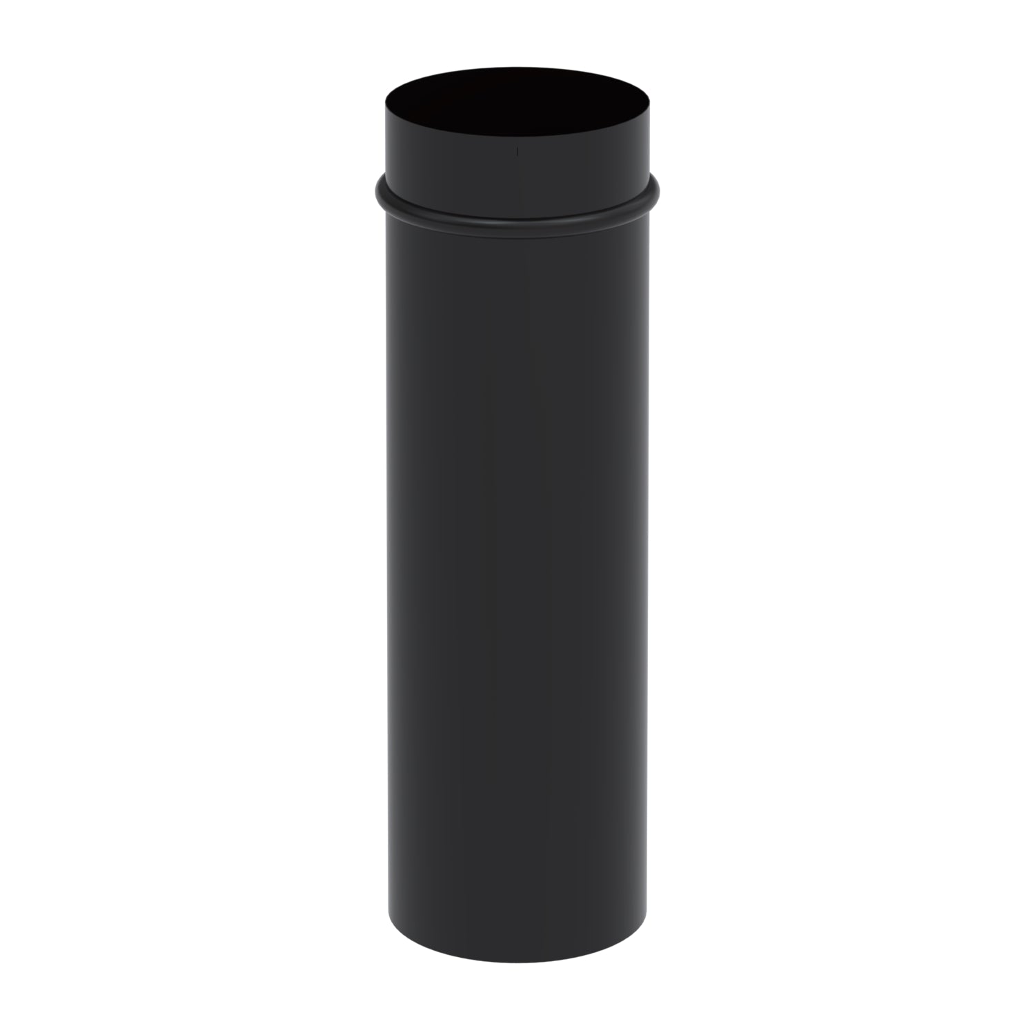Cano Chamine Esmaltado Preto 0,5 M 150 Mm