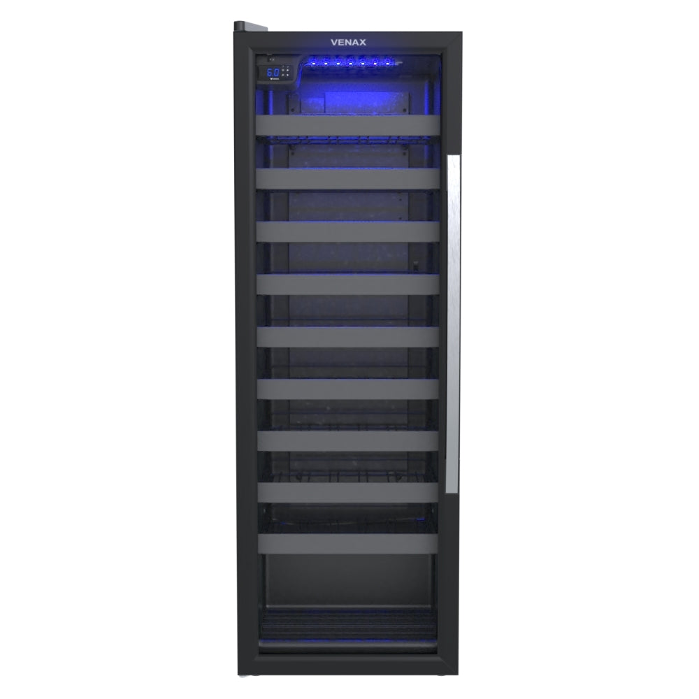 Adega Piubella 200 Preto 50 Garrafas Porta Invertida 220v