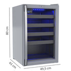 Adega Piubella 100 para 24 Garrafas Grafite Venax 127v