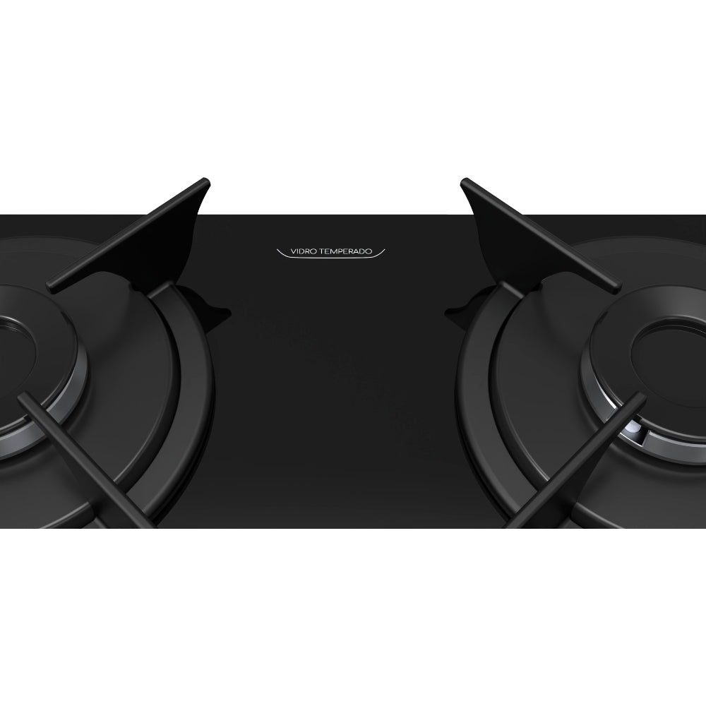 Cooktop Realce 4 Bocas Vidro 6mm Acendimento Automático Estilo e Praticidade Preto