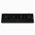 Cooktop Linear 4 Bocas Venax Arena Preto Gas GLP Bivolt