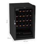 Adega Ngv 100 24 Garrafas Preto Fosco Venax 127v