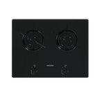 Cooktop Linear 2 Bocas Venax Arena Preto Gas GLP Bivolt