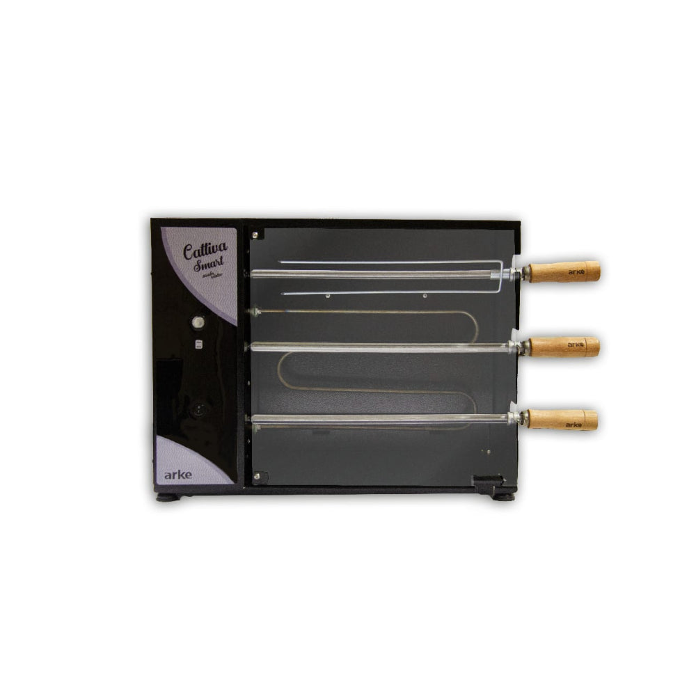 Assador Elétrico Arke Cattiva Smart 03 Rotativo com 3 Espetos e Alta Resistência 220V - 5289