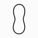 Correia de Transmissão para Lavadoras e Centrífugas Wanke Original Preto – 99910219