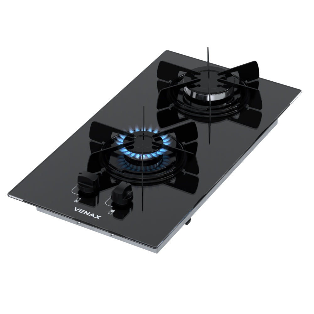 Cooktop 2 Bocas Venax Libero Preto Gás GLP Bivolt