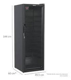 Adega Venax 200 NGV 50 Garrafas Preto Fosco 127v