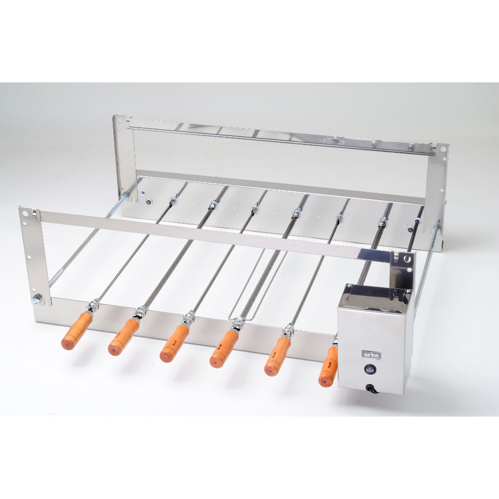 Churrasqueira Rotativa Inox Simples Arke CRIS-06 6 Espetos Prática e Versátil - 5249