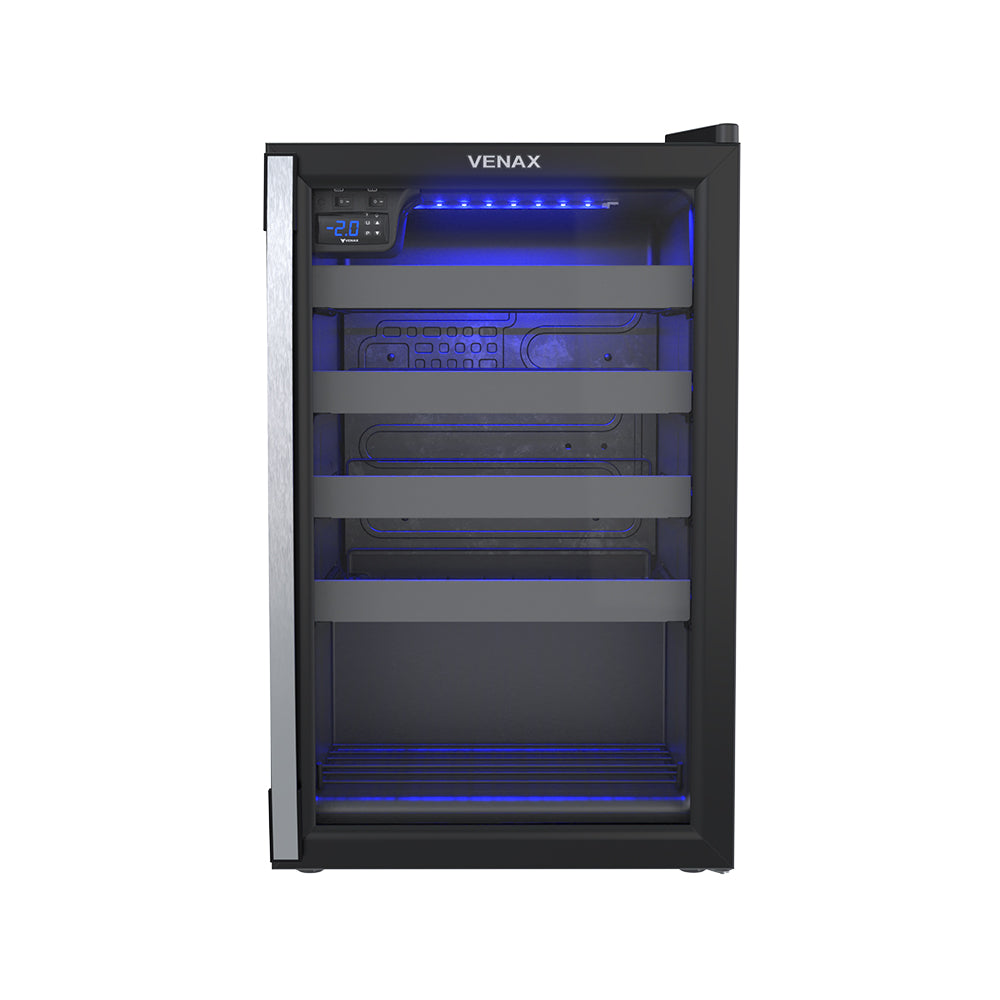 Adega e Champanheira Venax 100l Preto Fosco 127v