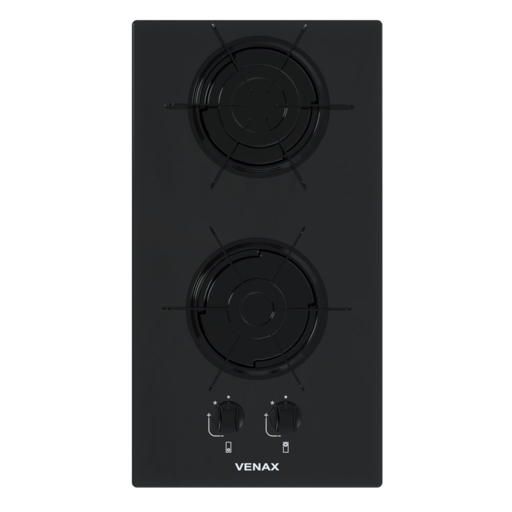 Cooktop 2 Bocas Venax Libero Preto Gás GLP Bivolt