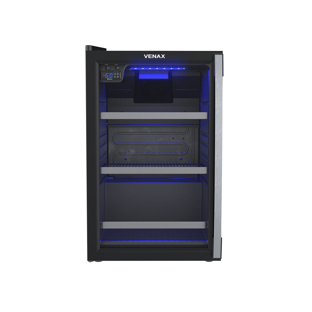 Cervejeira Blue Light 100 Preto Fosco Porta Invertida 220v